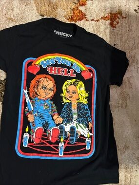 Chucky 'See You in Hell' Graphic Tee - Black